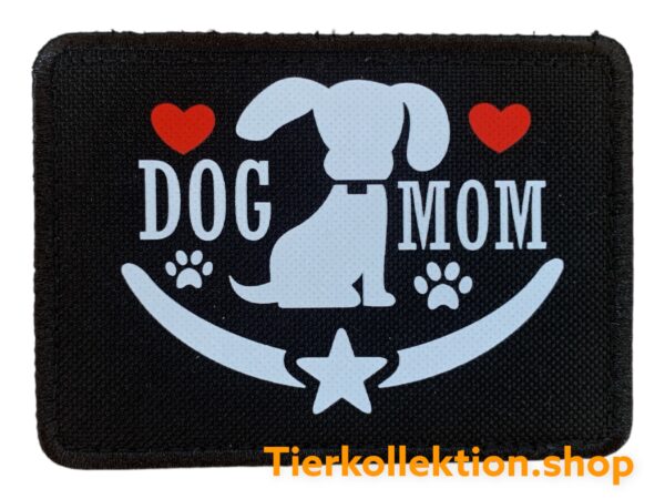 Patch Dog Mom schwarz