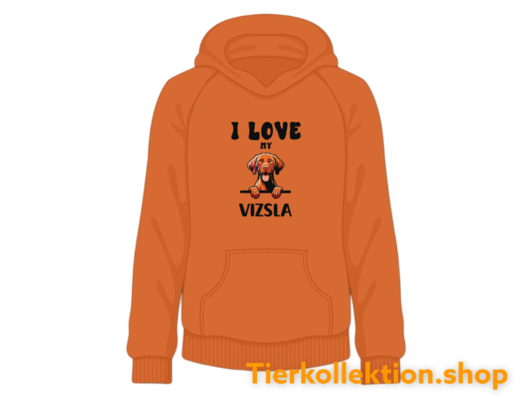 Hoodie orange Vizsla